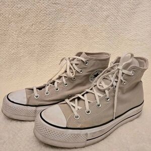 Converse Women's High-Top Sneakers - Light Beige